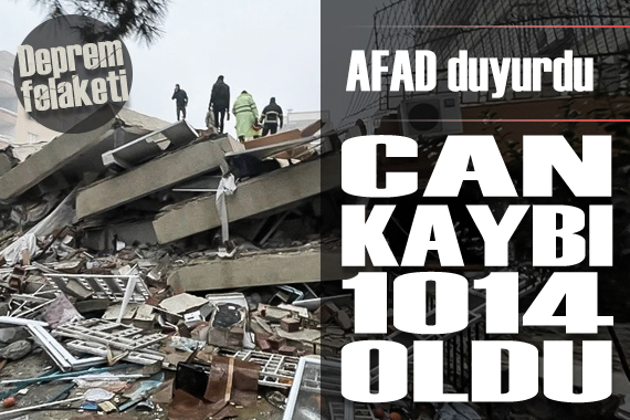 Deprem felaketinde ölenlerin sayısı 1014 oldu 