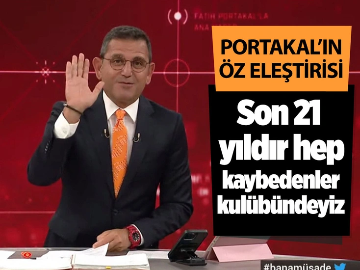 Fatih Portakal'dan öz eleştiri!