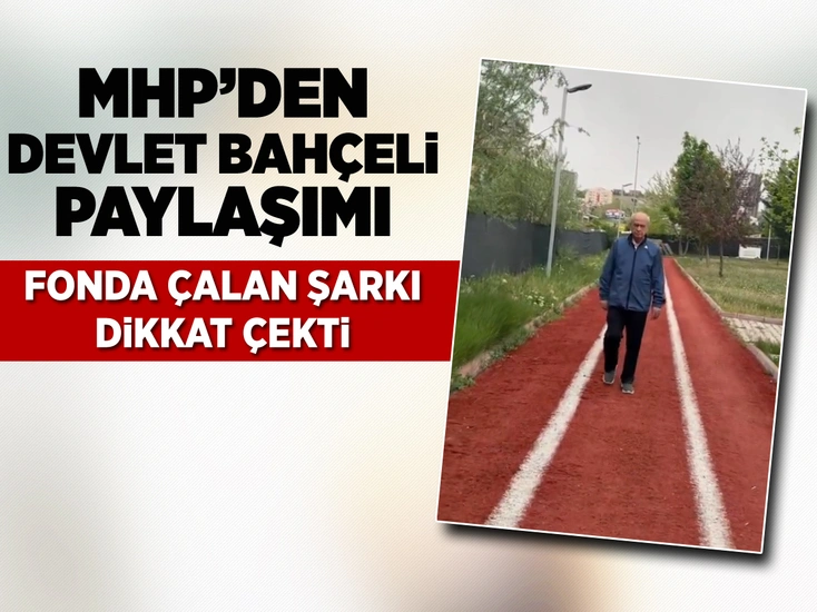MHP'den 'Devlet Bahçeli' paylaşımı! Ferdi Tayfur şarkısı eşliğinde yürüyüş