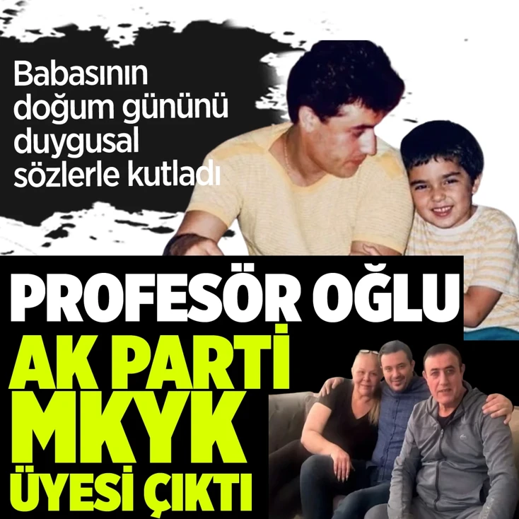 Babasının Doğum Gününü Kutladı