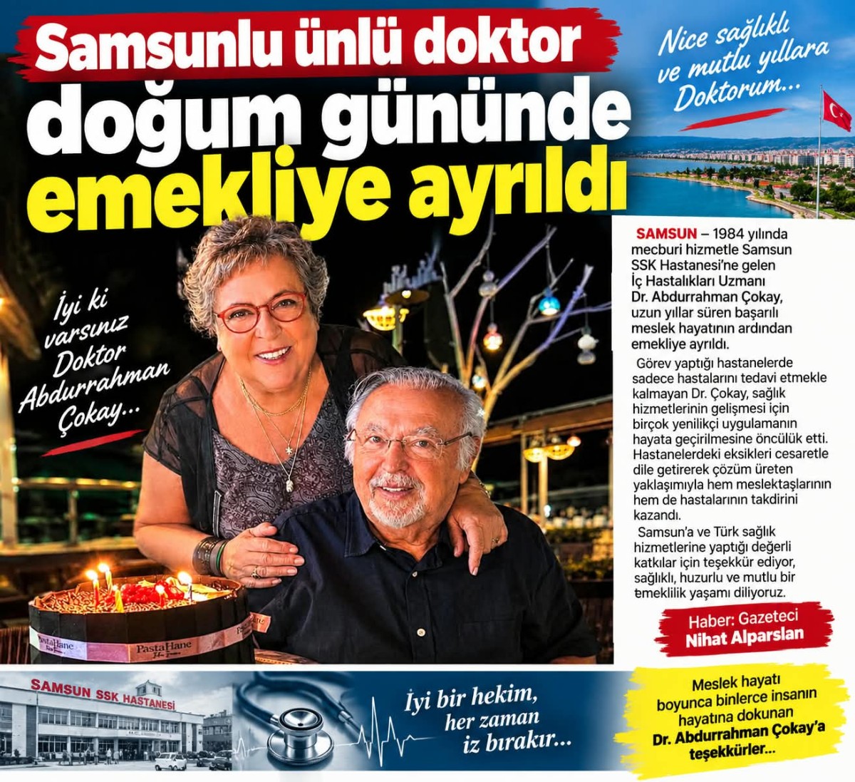 Samsun Sağlığında Bir Devir: Dr. Abdurrahman Çokay Emekli Oldu